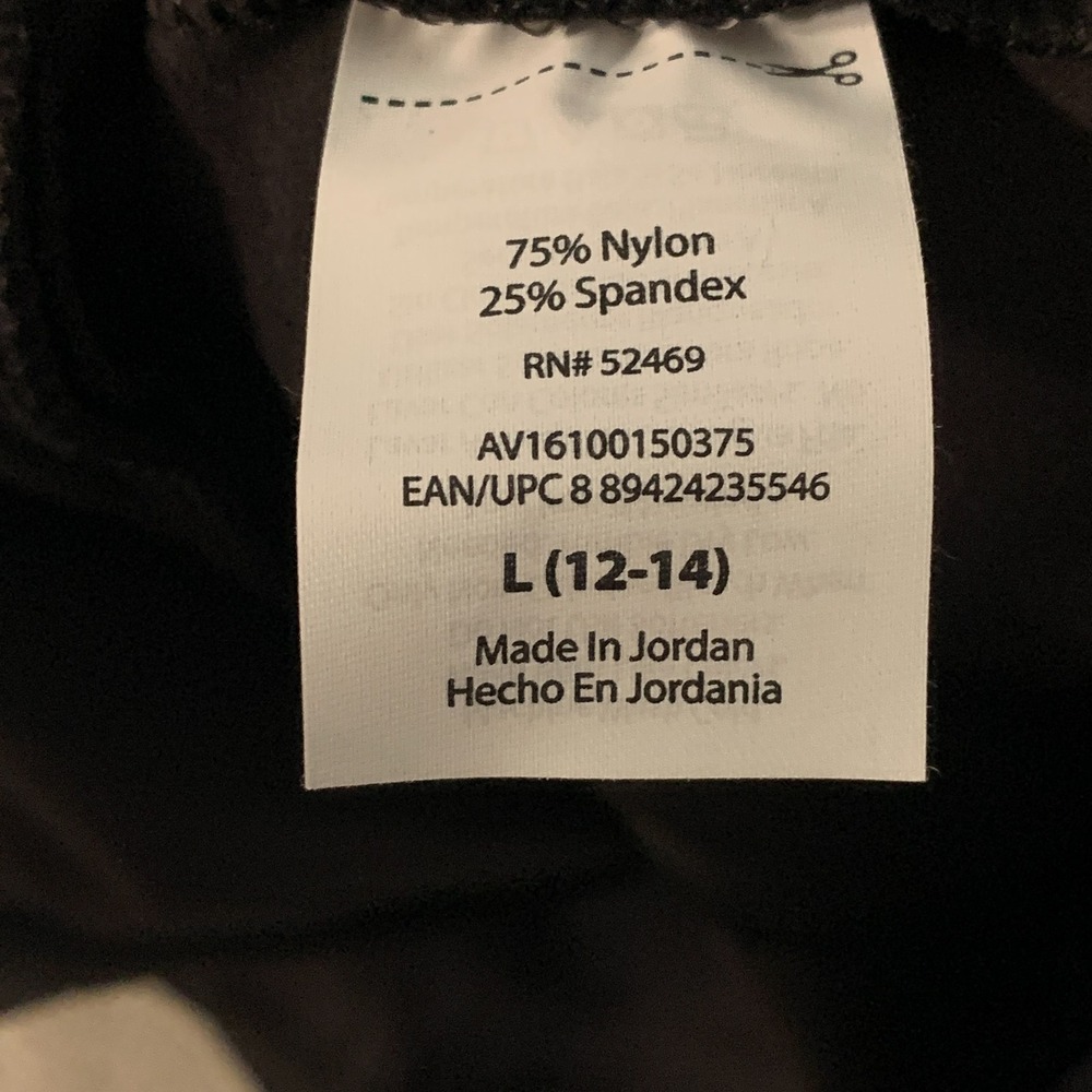 Avia Womens L 12 14 Black Full Zip Stretch Athletic Jacket Thumbholes NWT - Picture 3 of 8